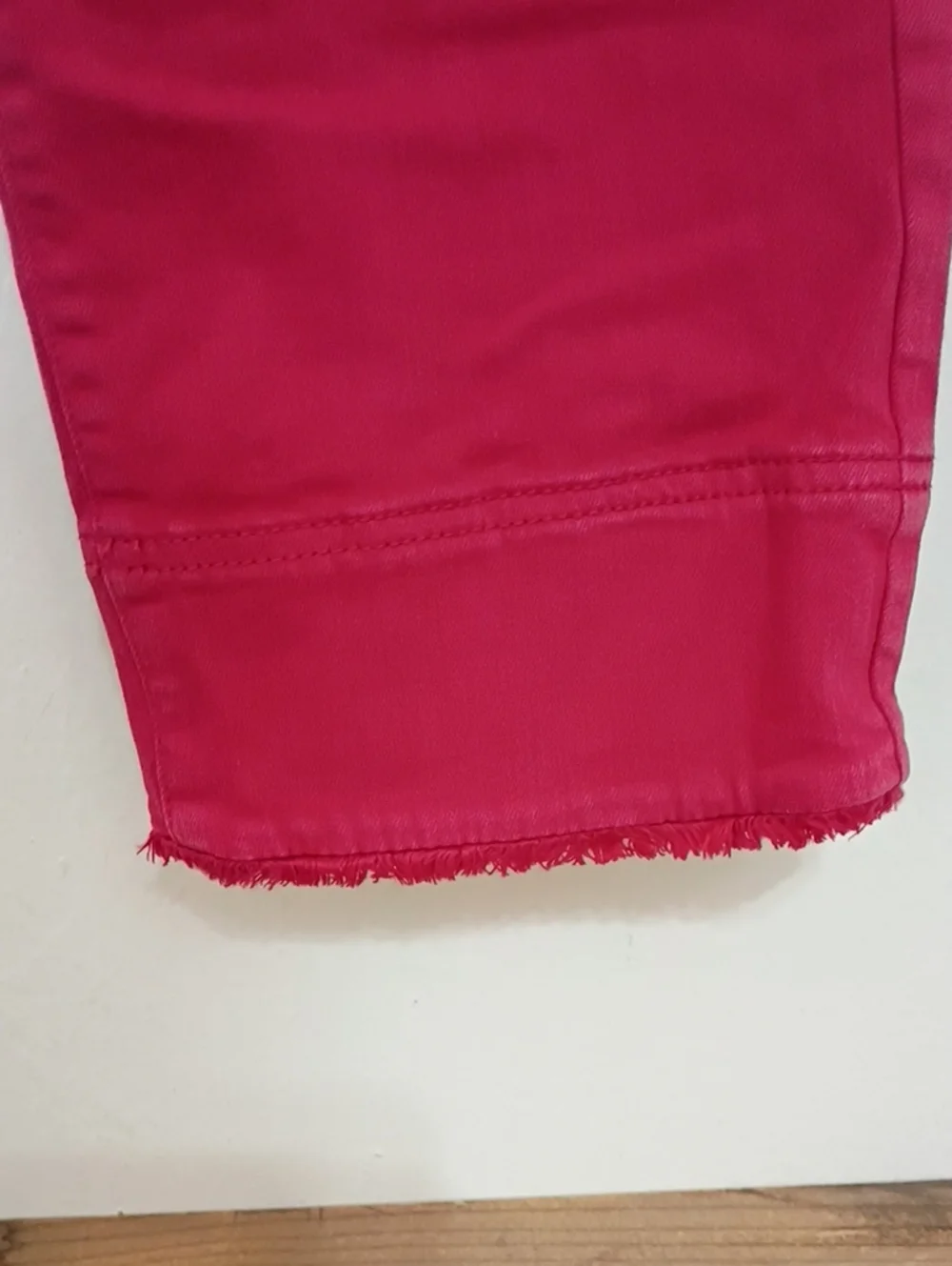 J Jill Denim Red Authentic Fit Cropped Mid Rise Jeans Size 10